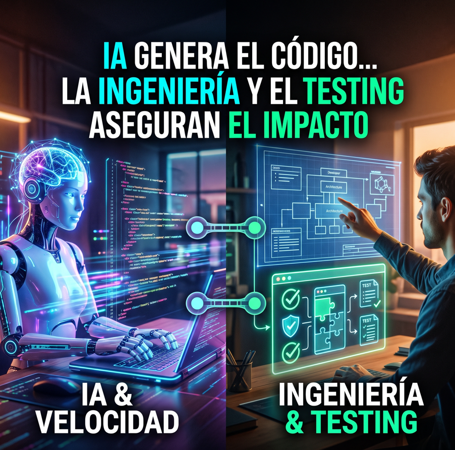 La IA escribe código en segundos.